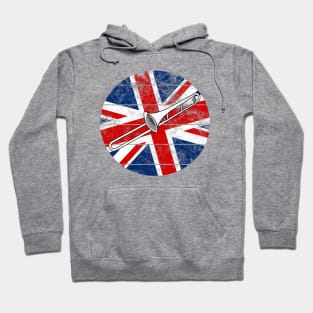 Trombone UK Flag Britain Trombonist British Musician Hoodie